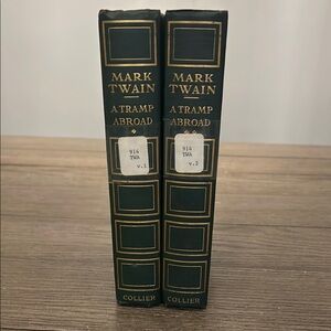 Mark Twain A Tramp Abroad vintage Book Set 1907 P F Collier & Son
